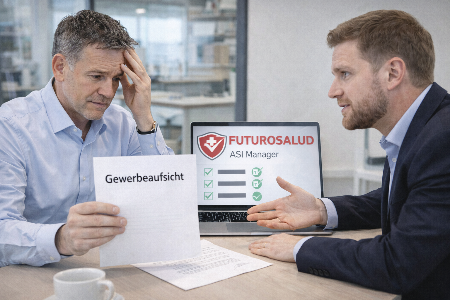 Regelbetreuung und SOS-Service von FUTUROSALUD ergänzen sich zu einem flexiblen Betreuungskonzept im Arbeitsschutz.