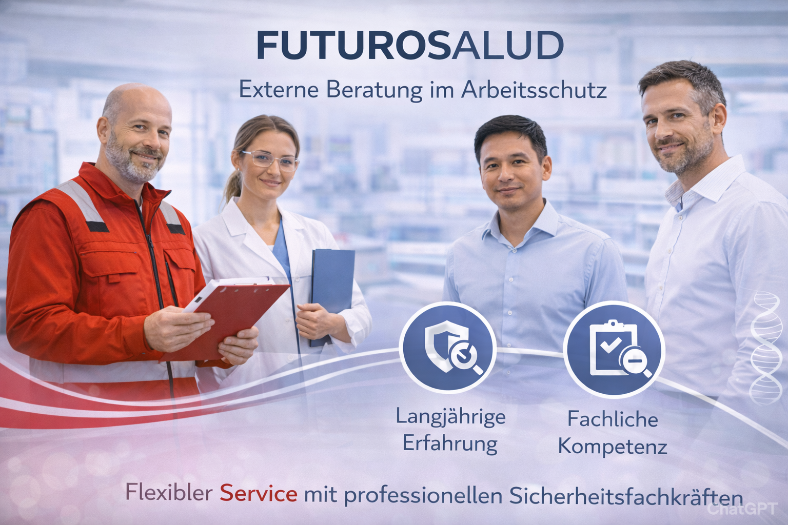 FUTUROSALUD und sein interdisziplinäres Team verbinden Arbeitssicherheit, Biosicherheit und digitale Lösungen.
