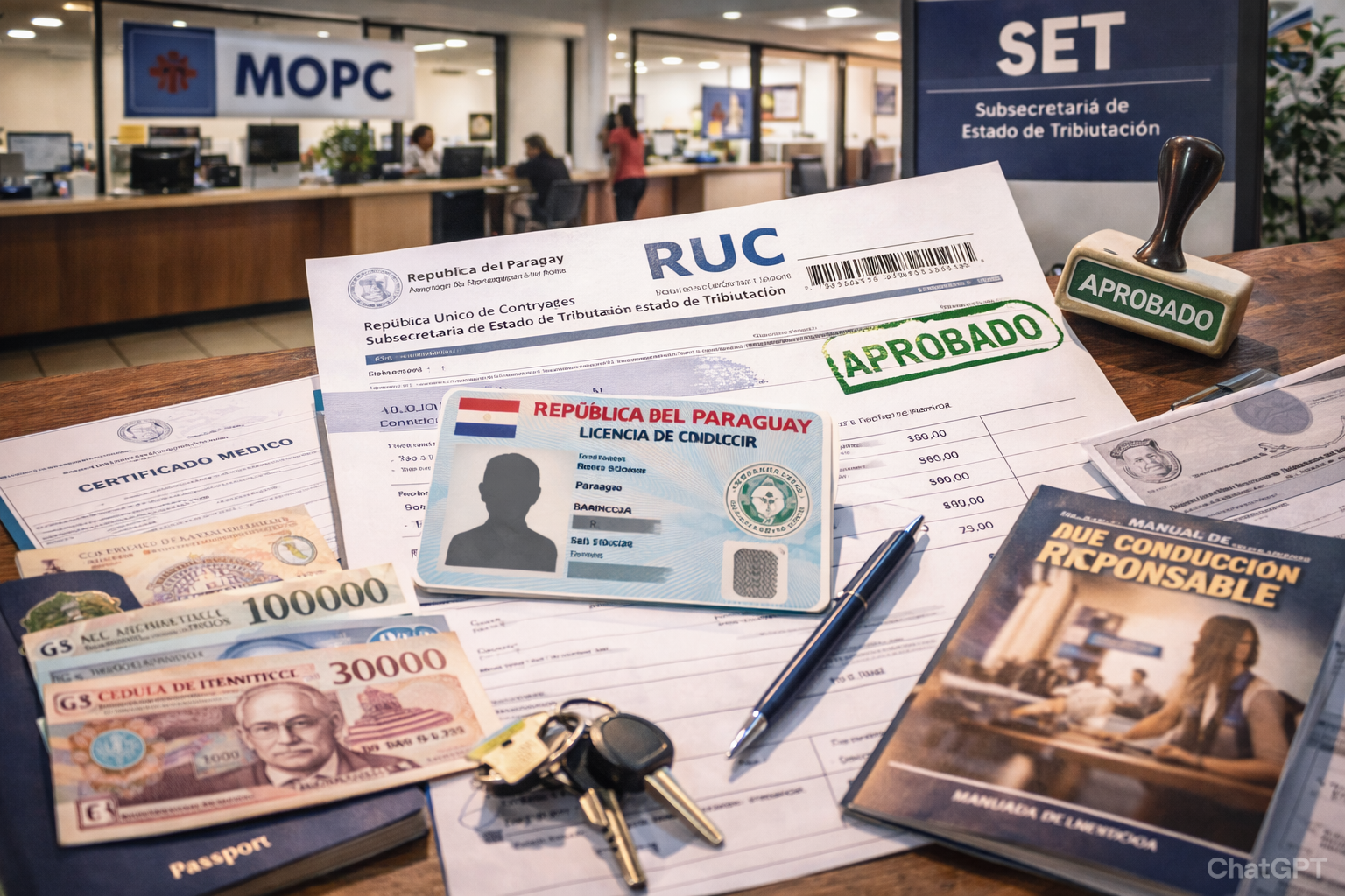 ParaguayJoker Führerschein Steuernummer RUC Paraguay