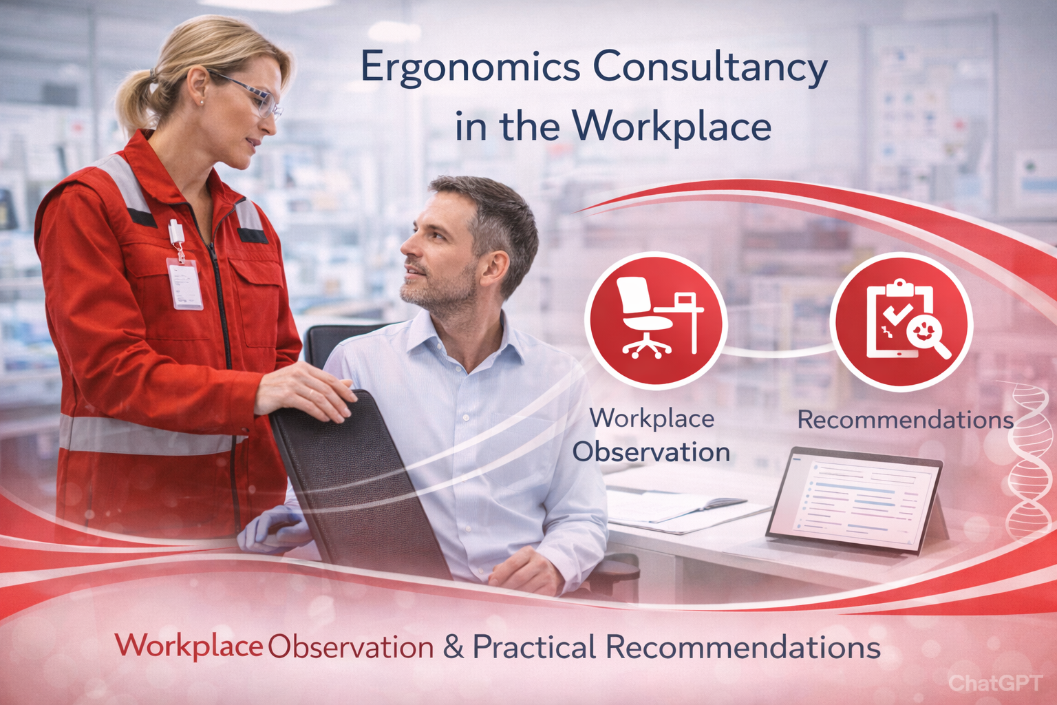 Ergonomic workstation supported by the FUTUROSALUD ASI Manager software