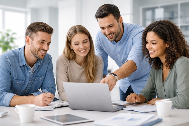 Research laboratory with safely organised workplaces and clear occupational safety structures